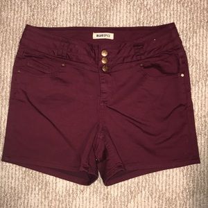 Blue Spice High Waisted Shorts